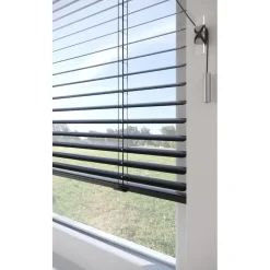 Aluminium Jaloezie Bent Zwart 25mm