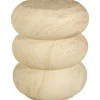 Bijzettafel Ribtra Tripple Zand - ⌀35 cm