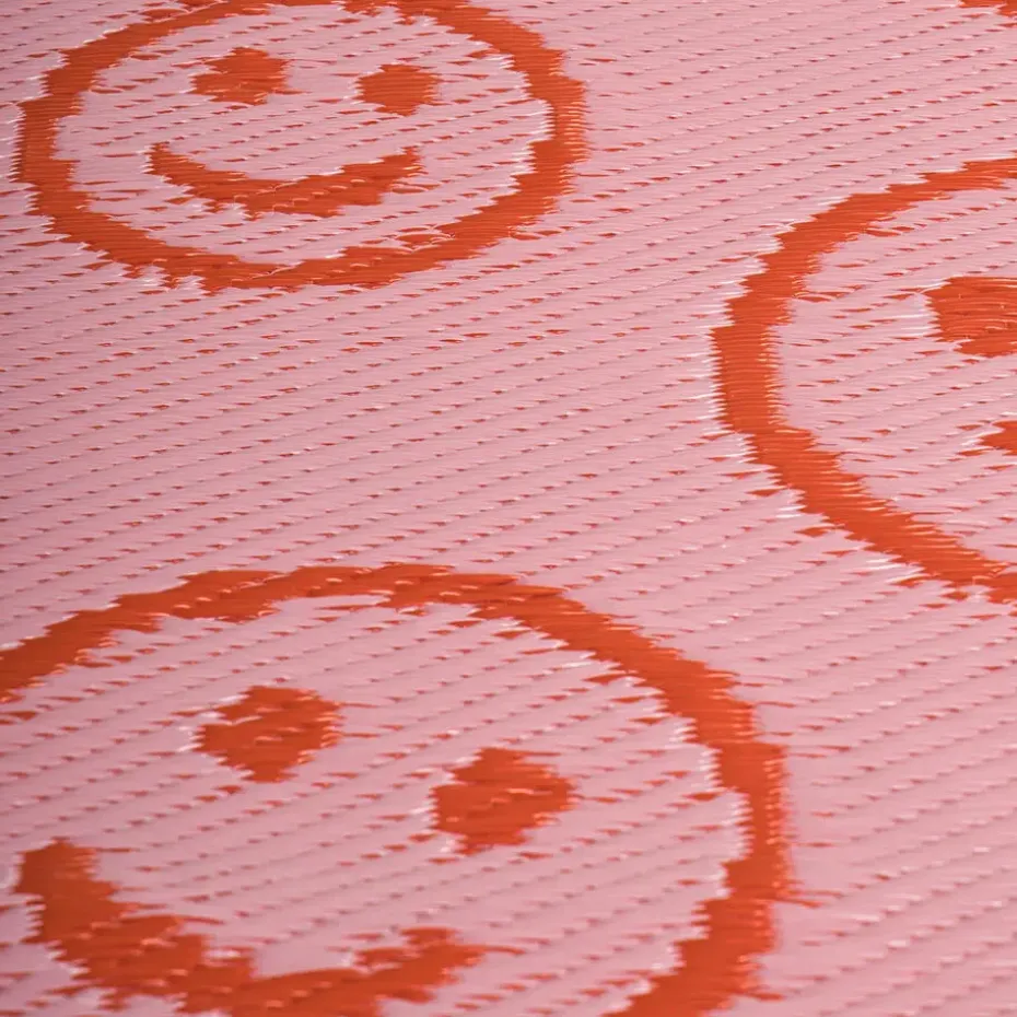 Buitenkleed Smiley Roze
