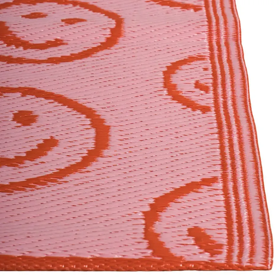 Buitenkleed Smiley Roze