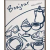 Canvas Schilderij Bonjour Parijs 50x40 cm