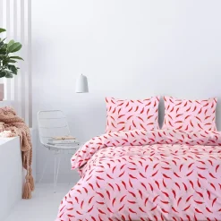 Dekbedovertrek Mia Peper Roze 200x200 cm