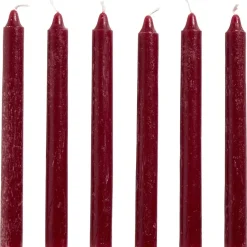 Dinerkaarsen Bordeaux - 20 cm - 6 Stuks