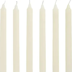 Dinerkaarsen Ecru - 20 cm - 6 Stuks