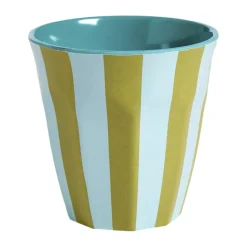 Drinkbeker Streep Groen/Blauw 270ml