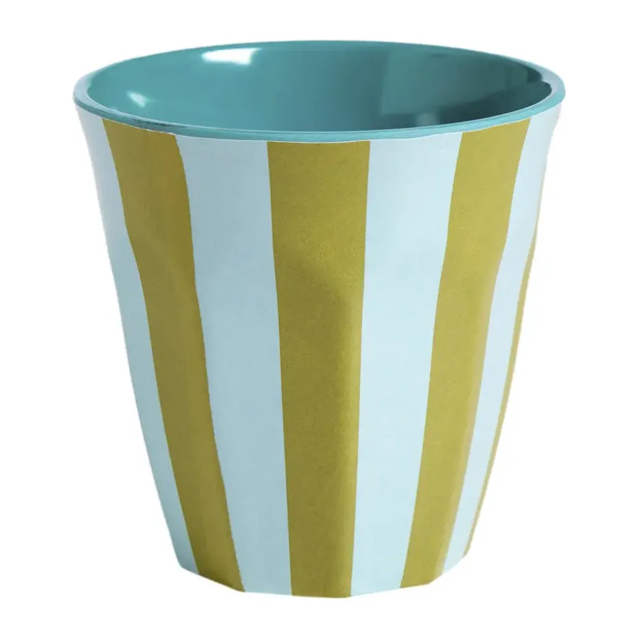 Drinkbeker Streep Groen/Blauw 270ml
