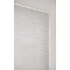 Dubbel Plissé Jikke Wit Lichtdoorlatend