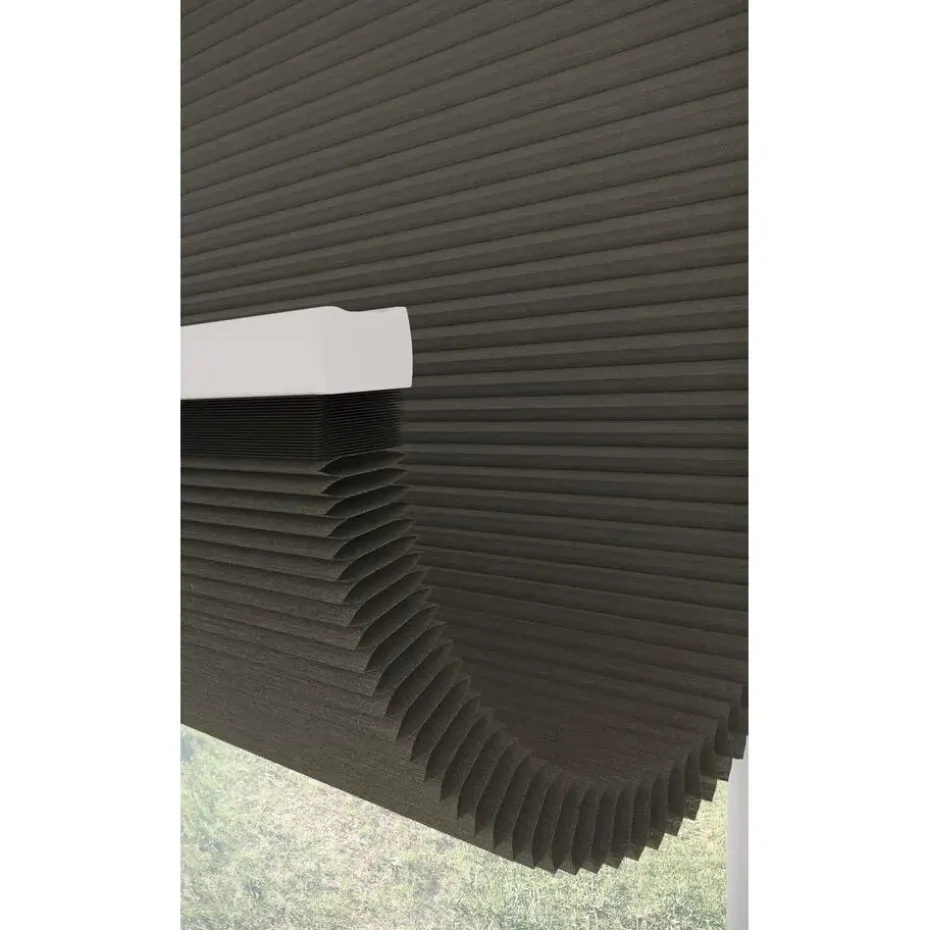 Dubbel Plisségordijn Floor Taupe Lichtdoorlatend