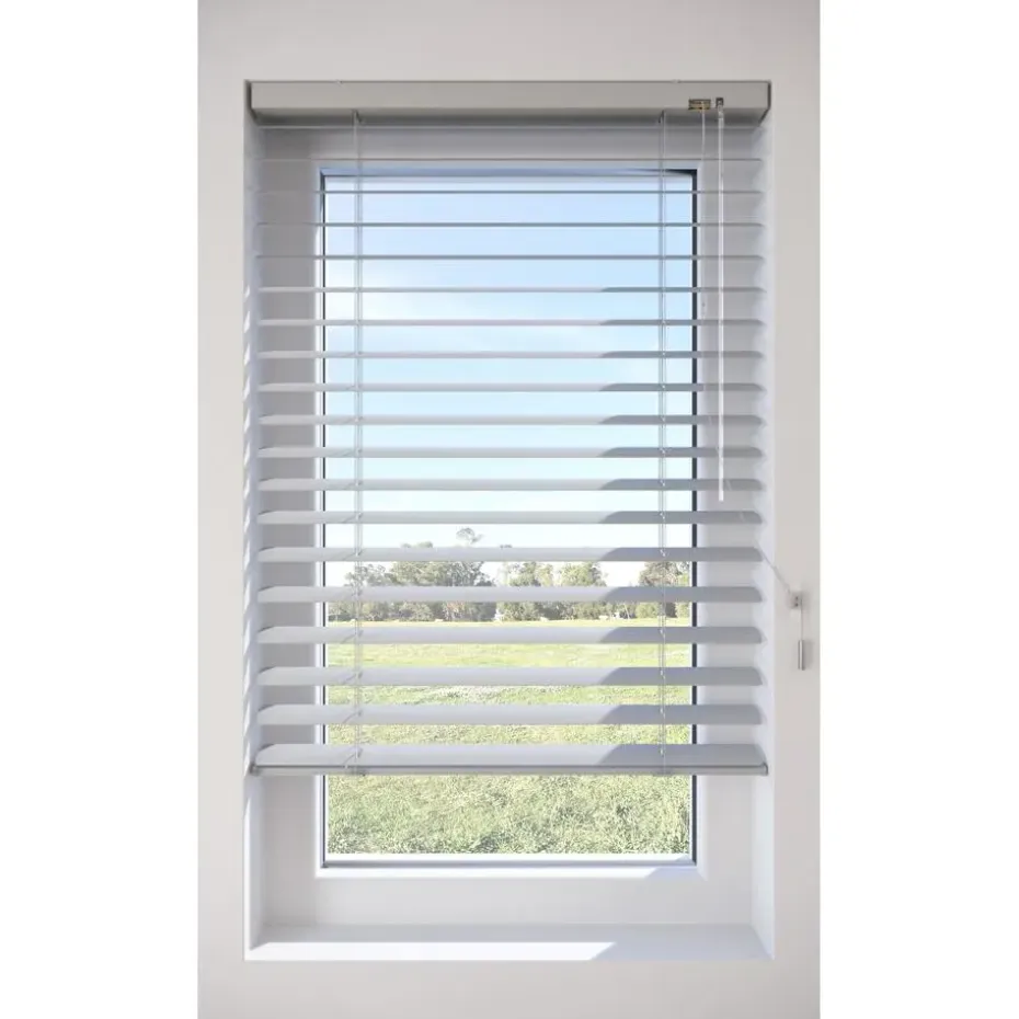 Fenstr Aluminium Jaloezie Mels Lichtgrijs 50mm