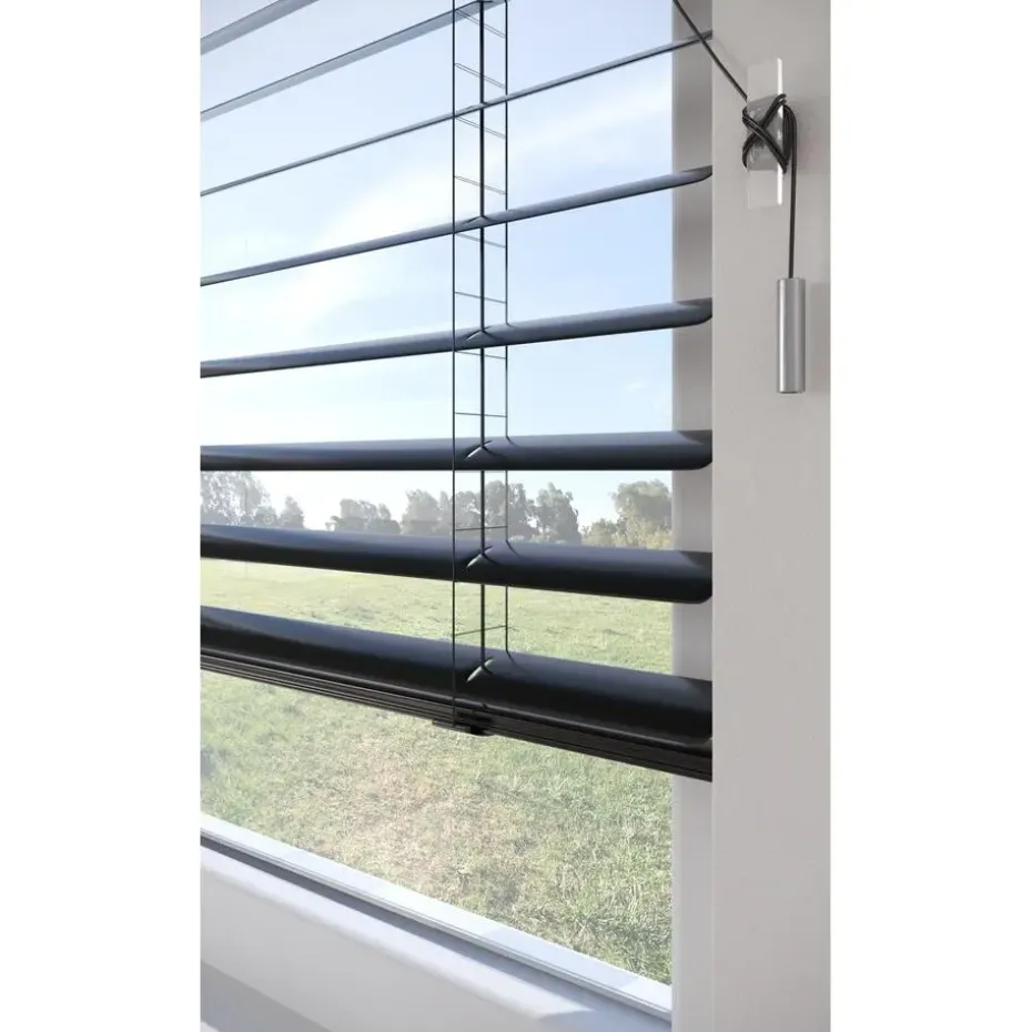 Fenstr Aluminium Jaloezie Bodine Zwart 50mm