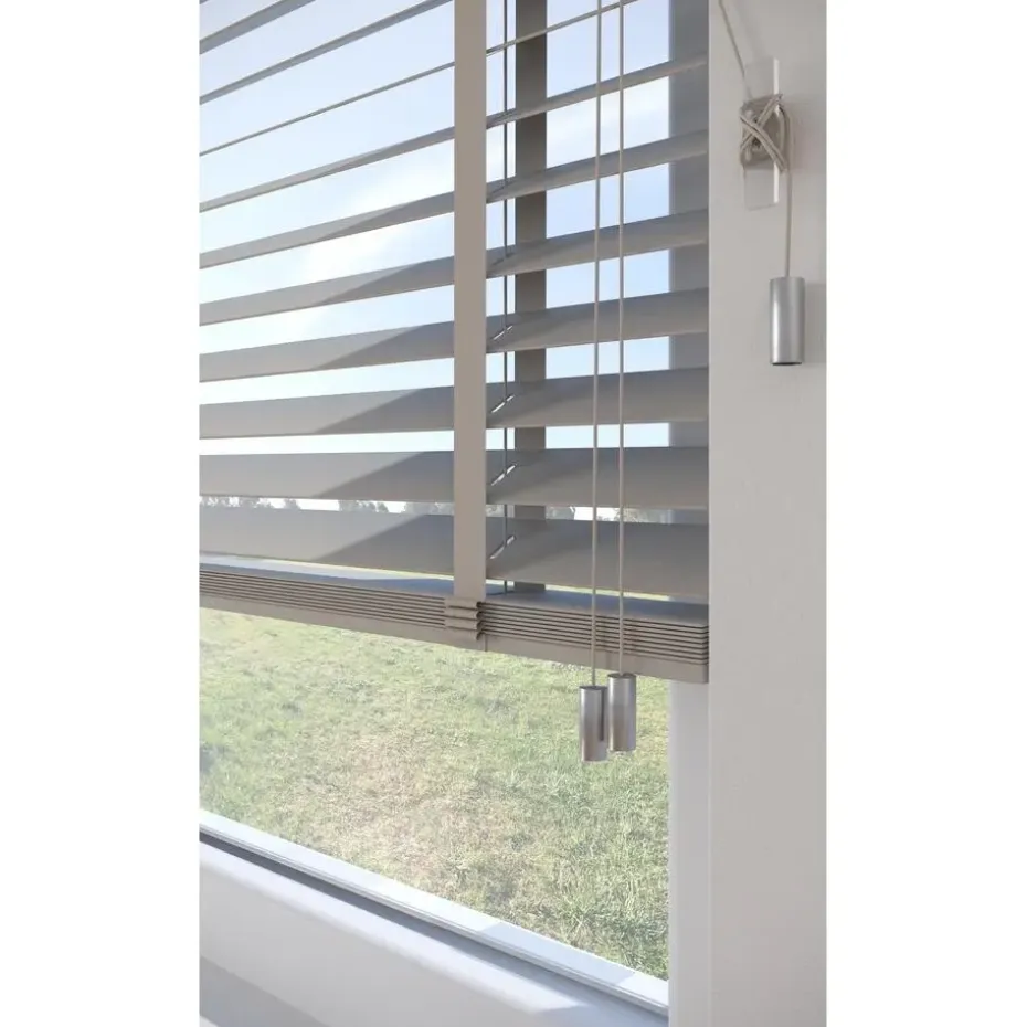 Fenstr Bamboe Jaloezie Tijl Grijs 65mm