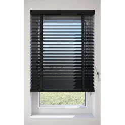 Fenstr Bamboe Jaloezie Tijl Zwart 65mm