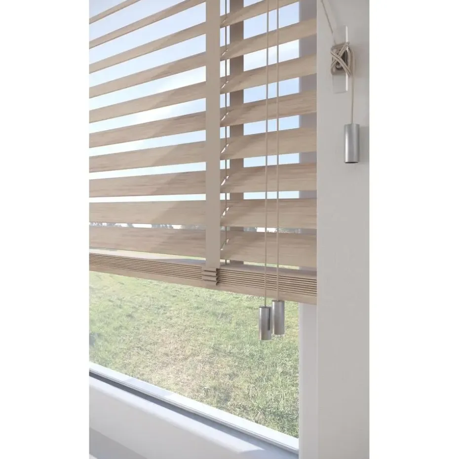 Fenstr Bamboe Jaloezie Wietze Beige 50mm