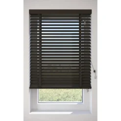 Fenstr Bamboe Jaloezie Wietze Donker Bruin 50mm