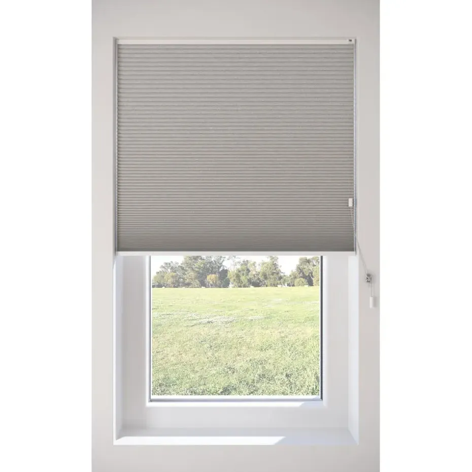 Fenstr Dubbel Plissé Gwen Licht Grijs Verduisterend