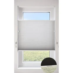 Fenstr Dubbel Plissé Jana Grijs Lichtdoorlatend