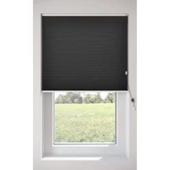 Fenstr Dubbel Plissé Mia Zwart Lichtdoorlatend