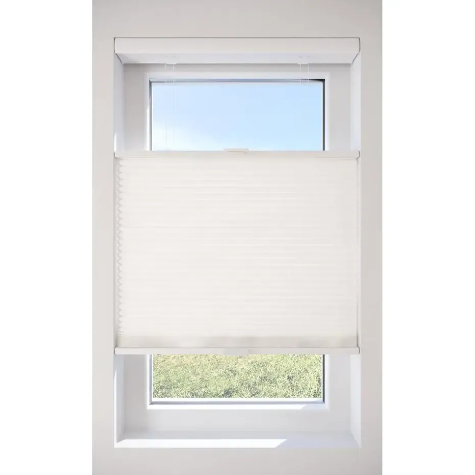 Fenstr Dubbel Plissé 45mm Lotte Wit Lichtdoorlatend