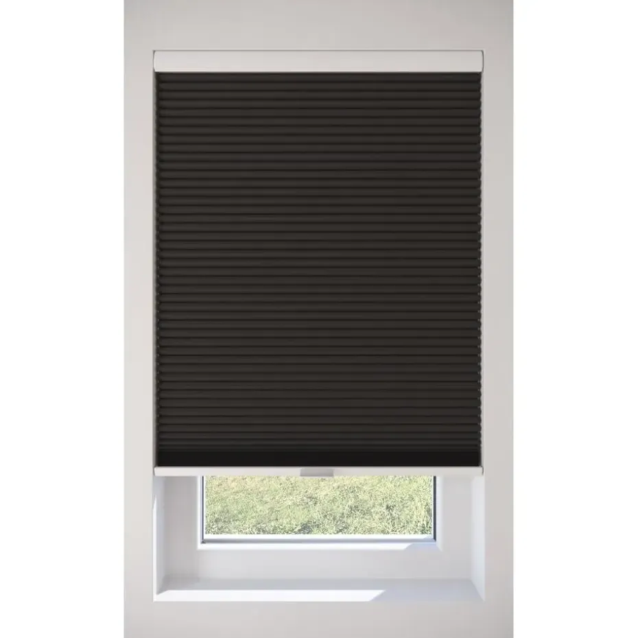 Fenstr Dubbel Plissé 45mm Lot Espresso Verduisterend