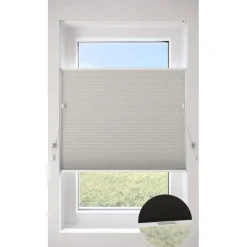 Fenstr Dubbel Plissé Puck Lichtgrijs Lichtdoorlatend