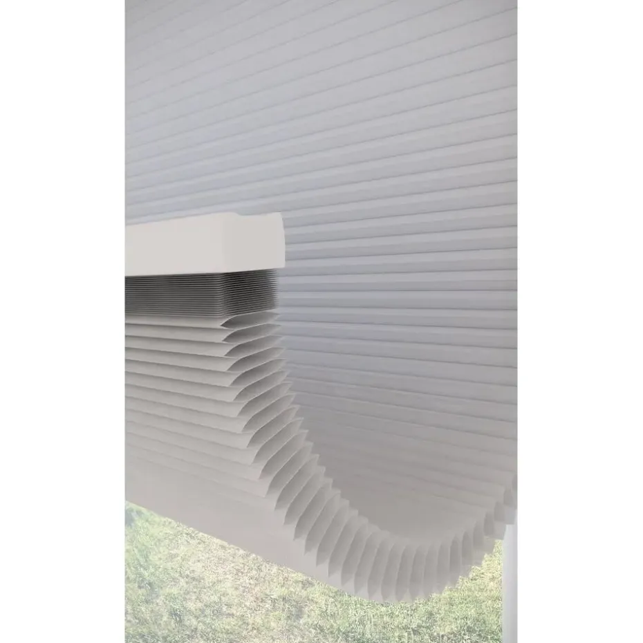 Fenstr Dubbel Plisségordijn Mia Offwhite Lichtdoorlatend