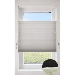 Fenstr Dubbel Plisségordijn Mia Linnen Lichtdoorlatend