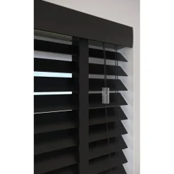 Fenstr Houten Jaloezie Hein Zwart 50mm