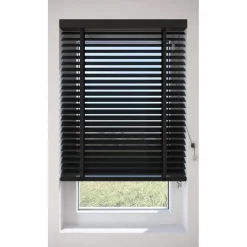 Fenstr Houten Jaloezie Hein Zwart 50mm