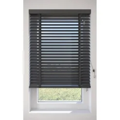 Fenstr Houten Jaloezie Hein Antraciet 50mm