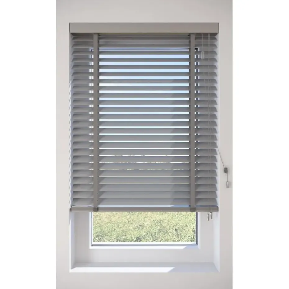 Fenstr Houten Jaloezie Hein Grijs 50mm