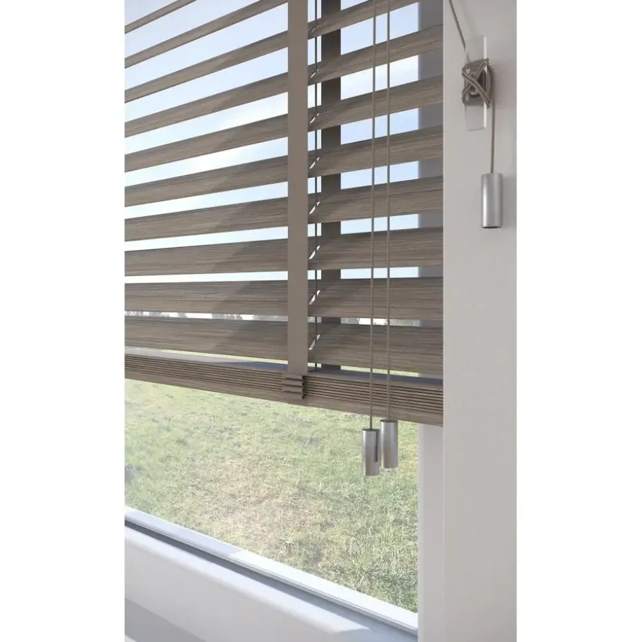 Fenstr Houten Jaloezie Jens Licht Grijs 50mm
