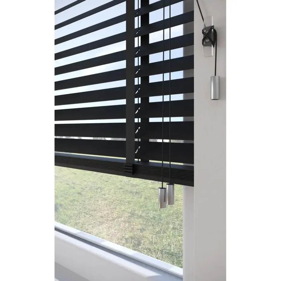 Fenstr Houten Jaloezie Wout Zwart 50mm
