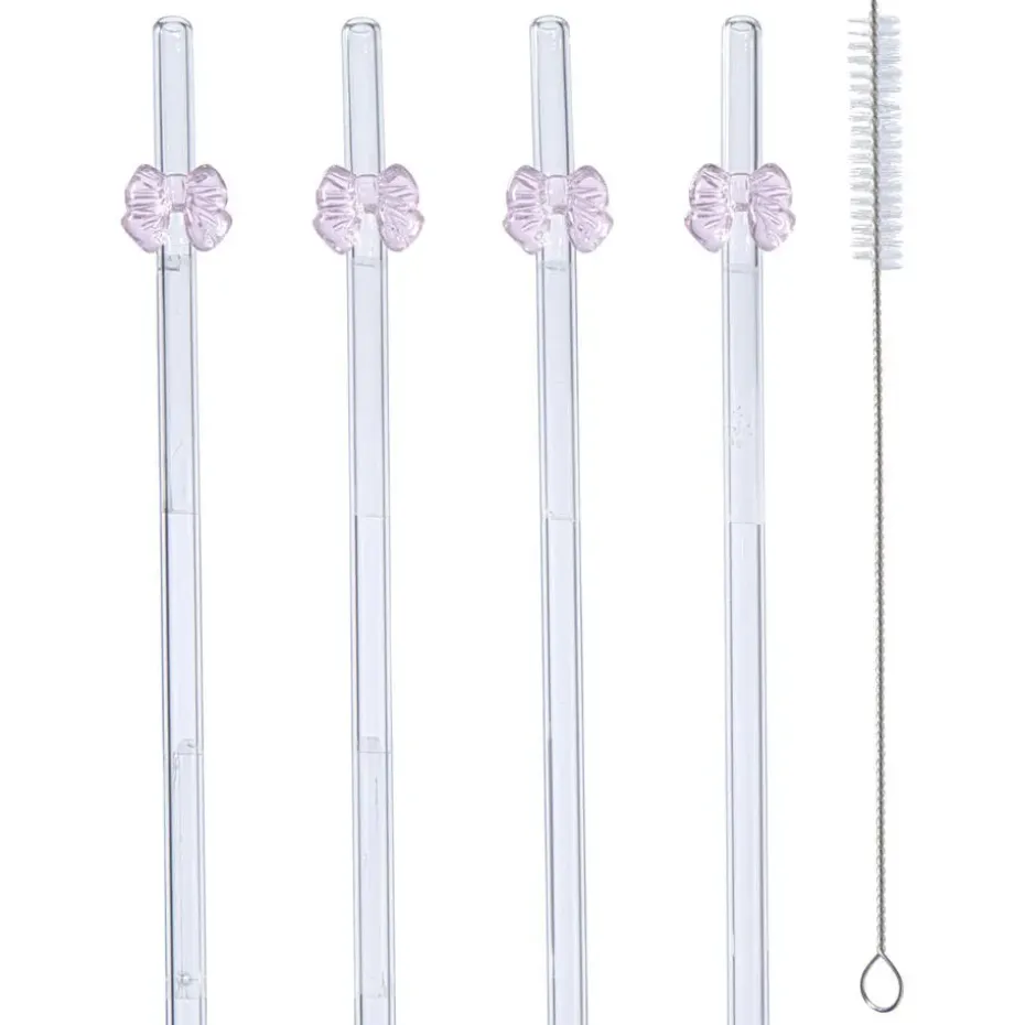 Glazen Rietjes Strik 4 Stuks