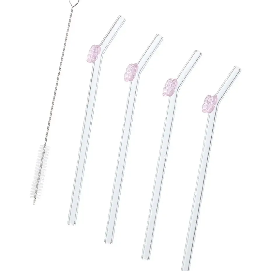 Glazen Rietjes Strik 4 Stuks