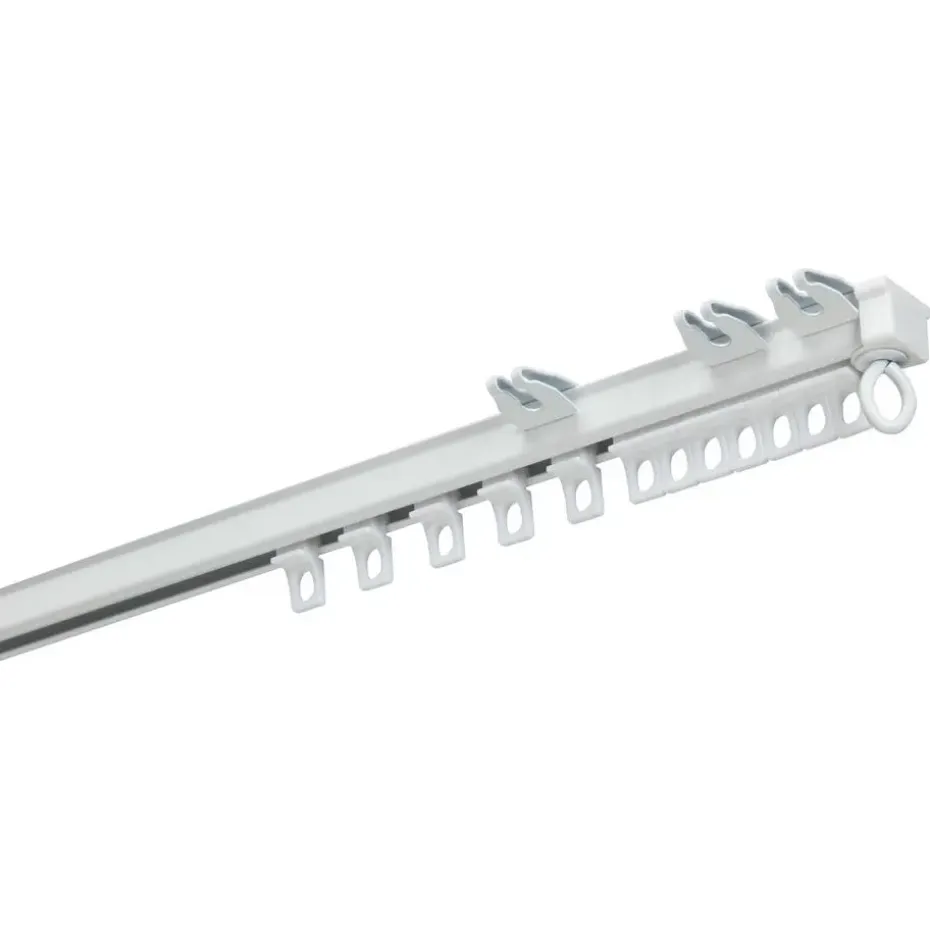 Gordijnrailset Wit Metaal 400 cm