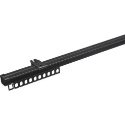 Gordijnrailset Zwart Metaal 300 cm
