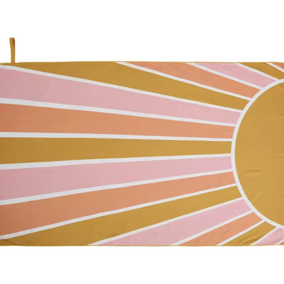 Handdoek Summer Sun Okergeel - 110x175 cm