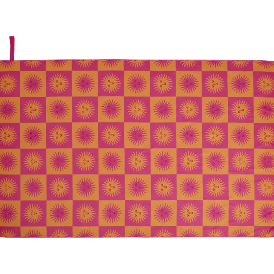 Handdoek Zonnetjes Roze - 110x175 cm