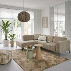 Hoekbank Lecce Links Beige