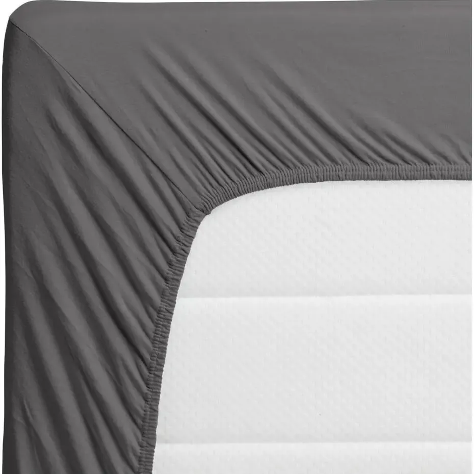 Hoeslaken Jersey Antraciet 200x160 cm