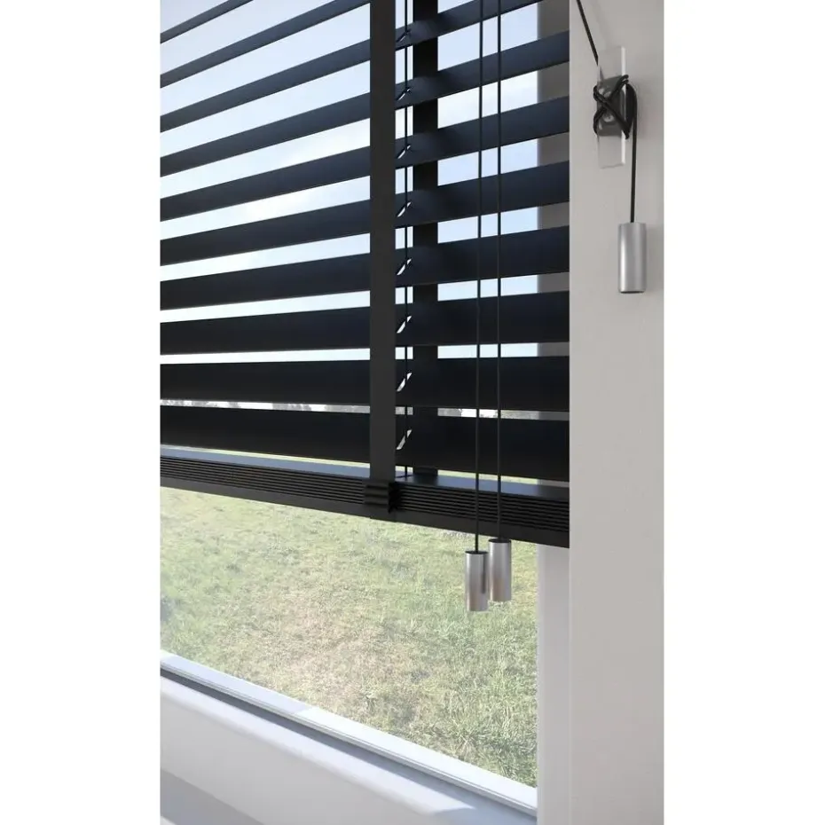 Houten Jaloezie Xander Zwart 50mm