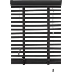 Houtlook Jaloezie Ravi Zwart 50mm 200x175 cm