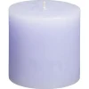 Kaars Rustiek Lila 10x10 cm