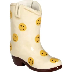 Kaarthouder Cowboy Smileys Wit