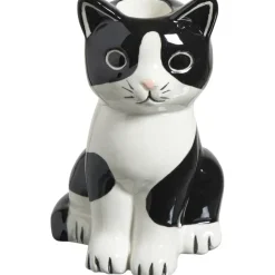 Kandelaar Kat Zwart/Wit