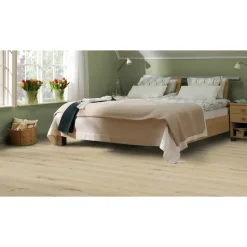 Klik PVC Bissel Beige Eiken Met Geïntegreerde Ondervloer