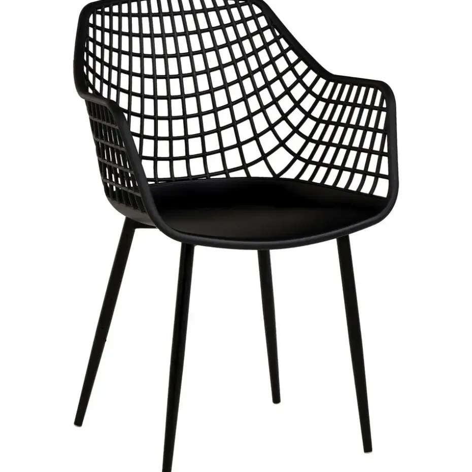 Kuipstoel Webbing Zwart