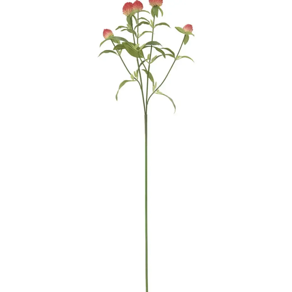 Kunstbloem Gomphrena Rood