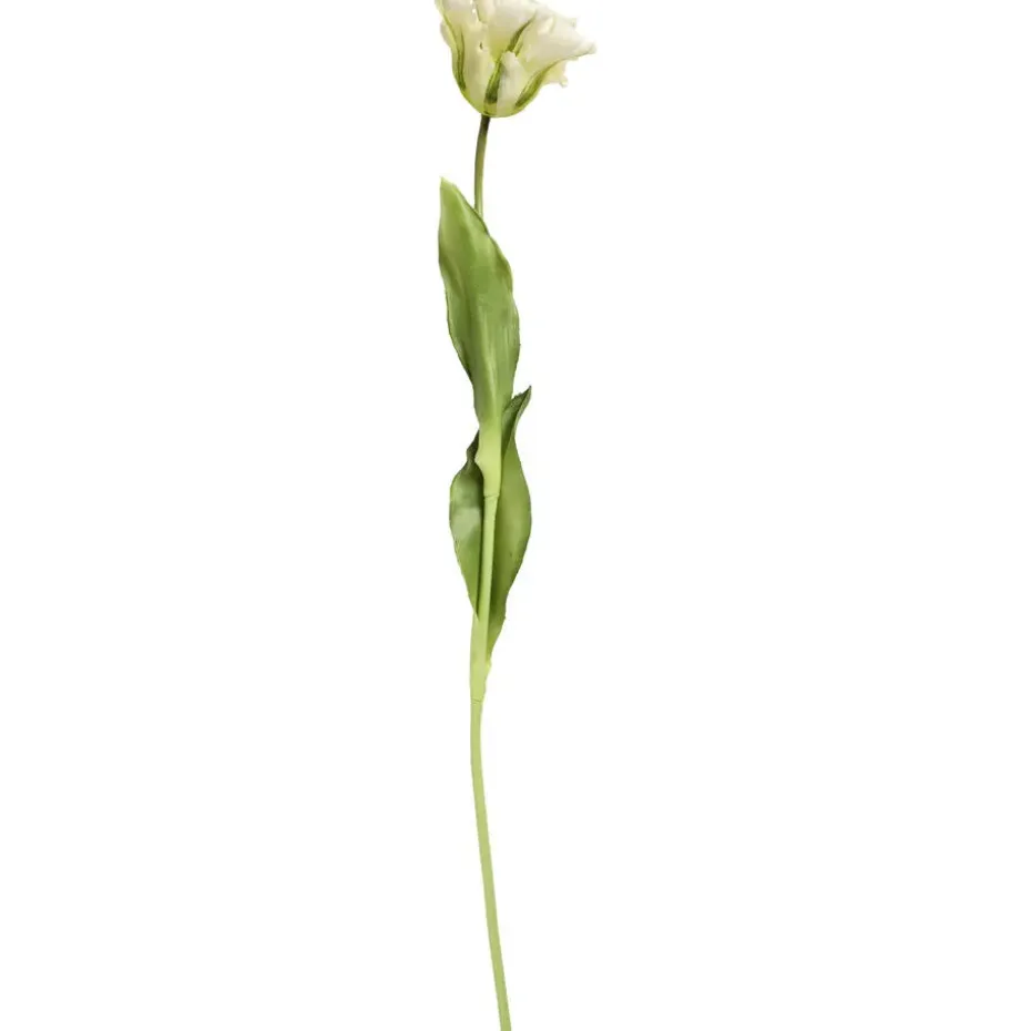 Kunstbloem Tulp Parrot Crème