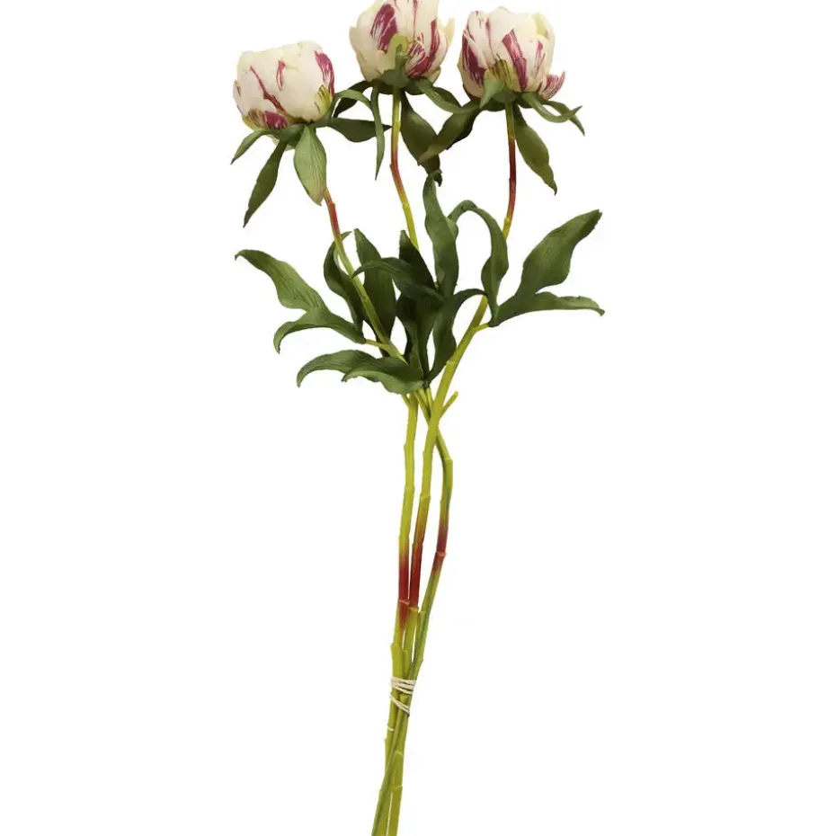 Kunstbloemen Pioenrozen Crème